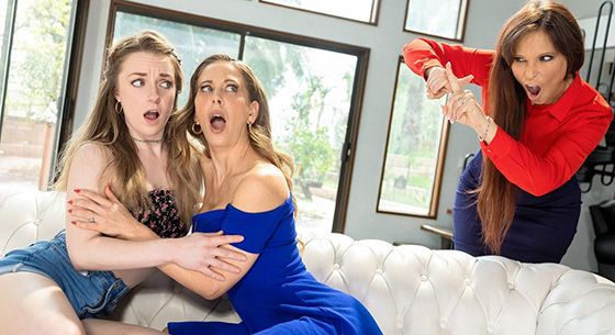[TeamSkeetXSheSeducedMe] Syren De Mer, Cherie Deville, Kate Kennedy (Our Religious Neighbor / 12.23.2020)