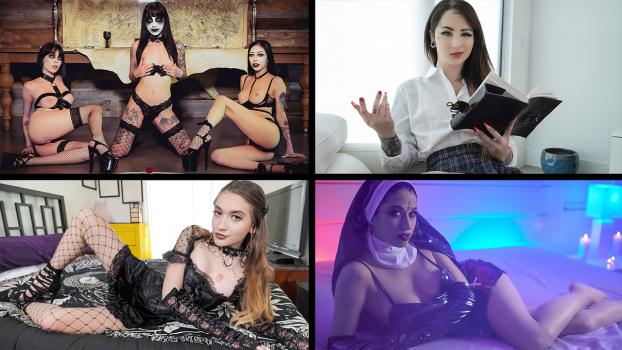 [TeamSkeetSelects] Alex Coal, Jewelz Blu, Harlowe Blue, Val Steele (Goth Girls / 10.12.2022)