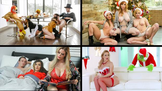 [MylfSelects] Kat Dior, Brooklyn Chase, Dee Williams, Casca Akashova (Holiday Fun With MILFs / 12.20.2022)