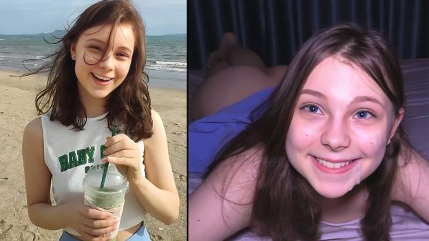 [BrokenSluts] HiYouth (Hooking Up At The Beach - Cutie Makes Him Cum THREE TIMES ! / 03.20.2024)