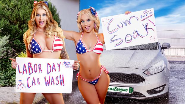 [FamilyStrokes] Lolly Dames, Venus Rivers (Car Wash Duo Shake Tits and Score Big / 08.29.2024)