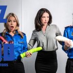 [LezBeBad] Casey Calvert, Victoria Voxxx, Nicole Aria (Tied Up At Customs / 05.30.2025)